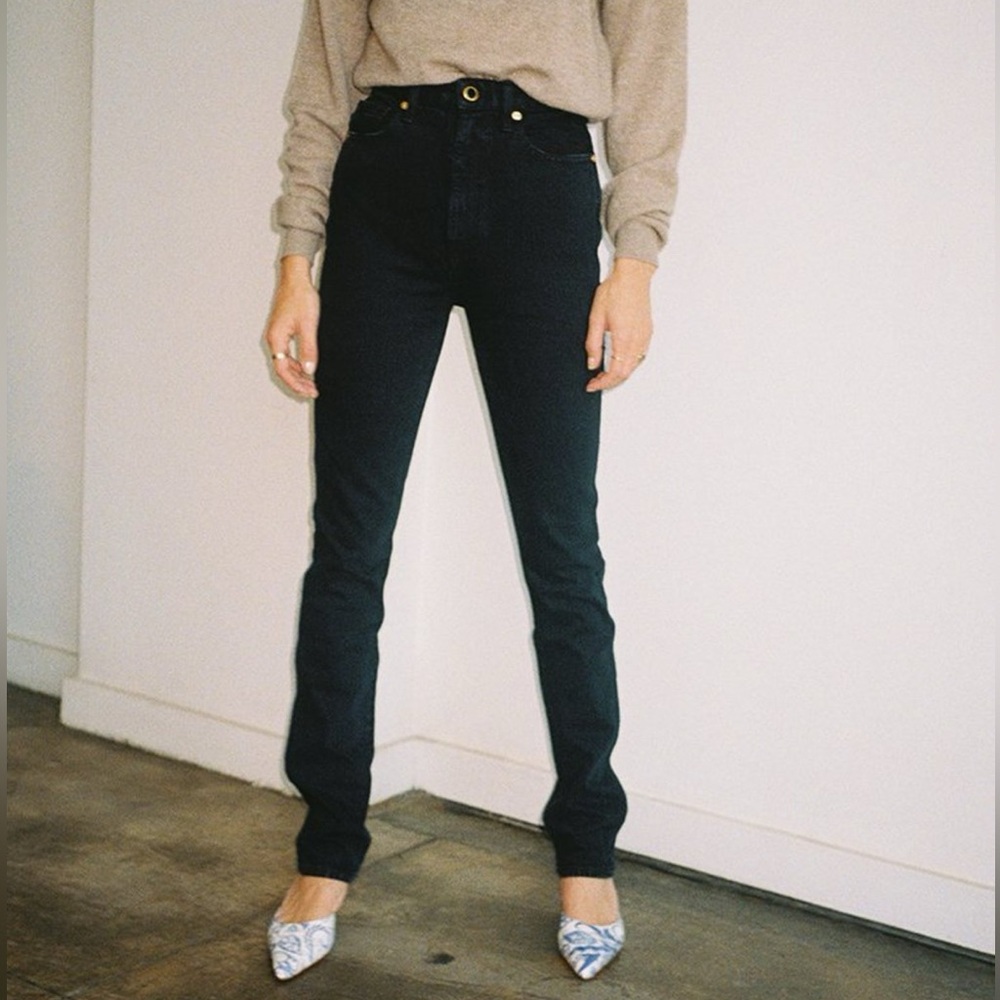 NWT Khaite DARIA jeans in DAYTON black - size 29, fits small - Picture 1 of 7